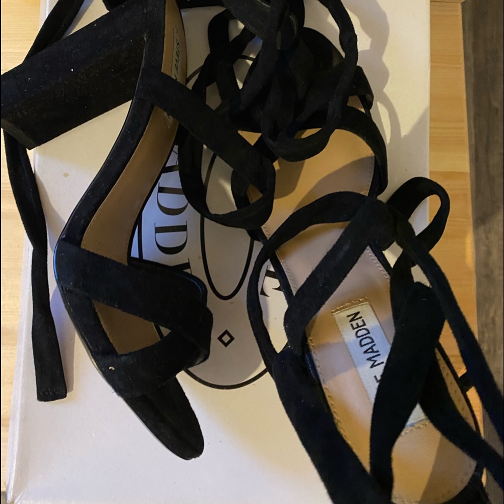 Steve Madden, Black Suede , Christey, size 9